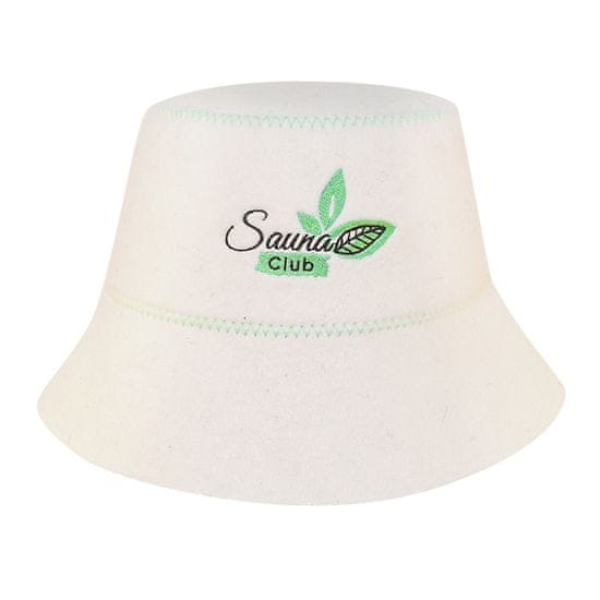 Sotra Saunová čepice s výšivkou SAUNA club, vlna plstěná