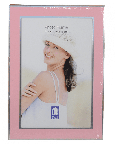 Tradag T6410 LIGHT PINK-SILVER rámeček kov 10x15 růžový