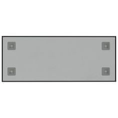 Vidaxl Nástěnná magnetická tabule černá 50 x 20 cm tvrzené sklo