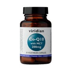 VIRIDIAN nutrition Co-enzym Q10 (Koenzym Q10) with MCT, 200 mg, 30 kapslí