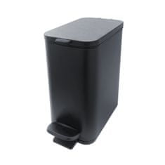 NIMCO Odpadkový koš do koupelny 5l, černý nášlapný, úzký, tiché dovírání NIMCO Odpadkové koše KOS 11005-90