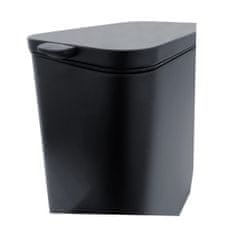 NIMCO Odpadkový koš do koupelny 5l, černý nášlapný, úzký, tiché dovírání NIMCO Odpadkové koše KOS 11005-90