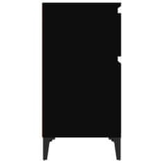 Vidaxl Noční stolek černý 40 x 35 x 70 cm