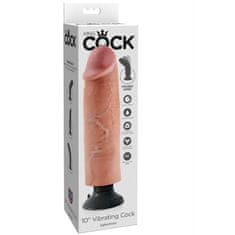 King Cock Cock Flesh vibrační dildo, 25,5 cm
