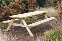 Primaterra Piknikový stůl a lavice 180x162x75 cm masivní borovice