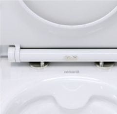 CERSANIT Set 906 wc crea co oval včetně slim sedátka duraplast softclose/jedno tlačítko (S701-212)