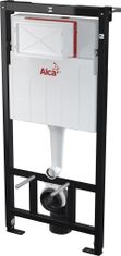 KOUPELNYMOST Alcadrain sádromodul - předstěnový instalační systém s bílým tlačítkem m1710 + wc jika pure + sedátko duraplast (AM101/1120 M1710 PU1)