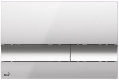 KOUPELNYMOST Alcadrain jádromodul - předstěnový instalační systém s chromovým tlačítkem m1721 + wc jika pure + sedátko duraplast (AM102/1120 M1721 PU1)