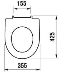 CERSANIT Cersanit pod. systém aqua 52 pneu s qf + tlačítko square chrom + wc jika lyra plus rimless + sedátko duraplast (S97-062 SQCR LY1)