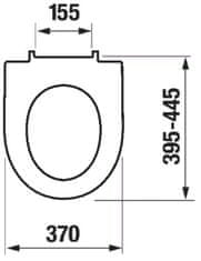 CERSANIT Cersanit pod. systém aqua 52 pneu s qf + tlačítko square chrom + wc jika lyra plus rimless + sedátko duraplast slowclose (S97-062 SQCR LY2)