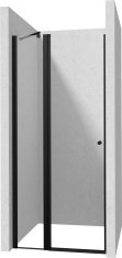 Deante Kerria plus nero sprchové dveře bez stěnového profilu, 90 cm - výklopné (KTSUN41P)