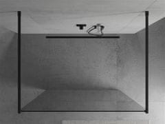 Mexen Kioto samostatně stojící sprchová zástěna 120 x 200, transparent 8 mm, černá (800-120-002-70-00)