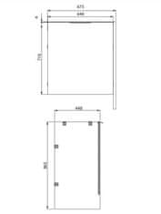 CERSANIT Vestavná skříňka na pračku s dveřmi city, bílá dsm (S584-027-DSM)