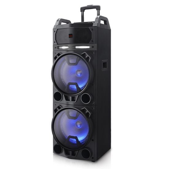 AIWA Mobilní párty reproduktor s osvětlením a karaoke efekty - Zemětřesení - KBTUS-900