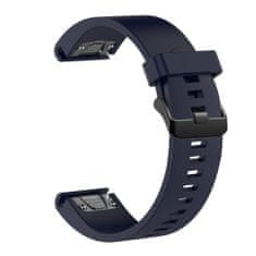 FIXED Silikonový řemínek FIXED Silicone Strap pro Garmin QuickFit 20mm, modrý