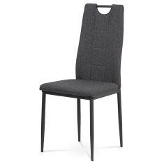 Nejlevnější nábytek Jídelní židle GWERU, šedá látka/antracitový kov