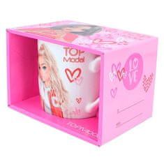Top Model Dárkový hrneček , Růžový, se vzorem srdcí, Miju a Candy, 300 ml | 0412374_A