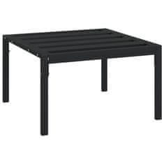 Greatstore Zahradní konferenční stolek černý 60 x 60 x 35 cm ocel