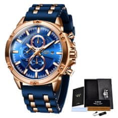 Lige Elegantní pánské hodinky Silikone 10028-3 s bonusovým dárkem zdarma - exkluzivní nabídka!