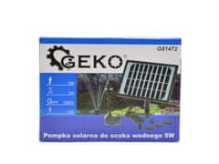 GEKO Solární čerpadlo 5W pro zahradní jezírko