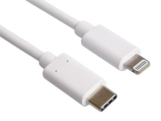 PremiumCord Kabel Lightning - USB-C nabíjecí a datový pro Apple iPhone/iPad, 1m