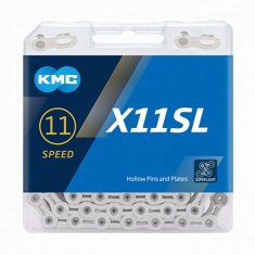 KMC řetěz X-11 Super Light stříbrný v krabičce 118 čl.