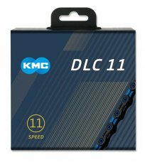 KMC řetěz DLC SL 11 modro/černý v krabičce 118 čl.