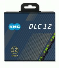 KMC řetěz DLC 12 zeleno/černý v krabičce 126 čl.