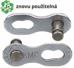 KMC spojka řetezu 6/7/8R EPT povrch, šedý, baleno po 5 kusech, cena za balení