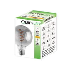LUMILED LED žárovka SMOKEY E27 G95 6W = 50W 420lm 2200K Teplá bílá 360°