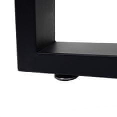 MCW Sada 2 stolových nohou H33, pro jídelní stůl, rám stolu, průmyslový 74x80cm ~ černá
