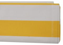 MCW Náhradní potah pro markýzu T124, plná kazeta Náhradní potah proti slunci 5x3m ~ Polyester žluto-bílý