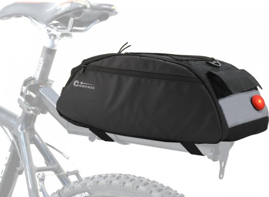 Compass Bike Cyklotaška na zadní nosič + zadní LED světlo