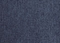 MCW Stolička L62, podnožka pod taburet čalouněná stolička, 38x56x40cm látka/textil ~ modrá