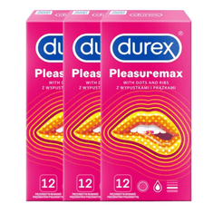 Durex Sada 3x Durex Pleasuremax 12 ks.