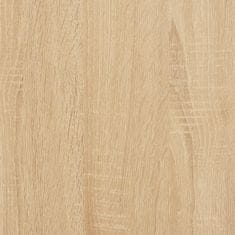shumee Psací stůl dub sonoma 141 x 141 x 75 cm kompozitní dřevo