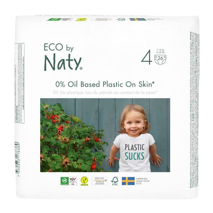 ECO by Naty Plenky 4 Maxi (7-18 kg) 26 ks