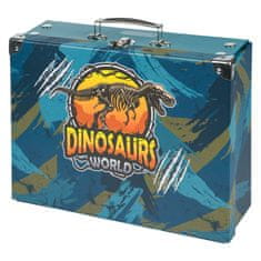 Grooters BAAGL Skládací školní kufřík Dinosaurs World s kováním