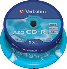 Verbatim CD-R80 700MB/ 52x/ AZO/ 25pack/ spindle
