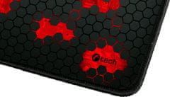 C-Tech ANTHEA, herní podložka, obšité okraje, červená