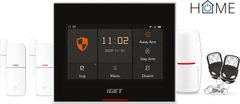 iGET iGET HOME X5 - Inteligentní Wi-Fi/GSM alarm, v aplikaci i ovládání IP kamer a zásuvek, Android, iOS