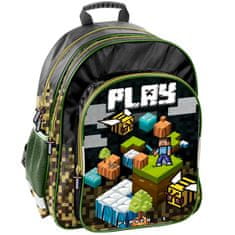Paso Školní batoh Minecraft Gaming 38cm zelený