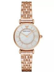 Emporio Armani Dámské analogové hodinky Sakadi růžové zlato Univerzální