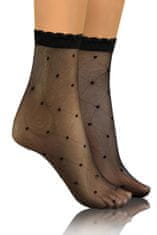 Sesto Senso Vzorované ponožky 02 PIKOT černá UNICA