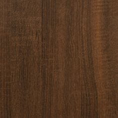 Greatstore Lavice s botníkem hnědý dub 102 x 42 x 45 cm kompozitní dřevo