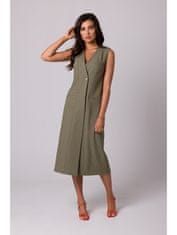 BeWear Dámské midi šaty Annaree B254 olivová S
