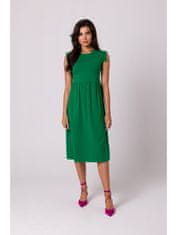 BeWear Dámské midi šaty Clariwse B262 zelená S