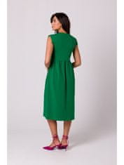 BeWear Dámské midi šaty Clariwse B262 zelená S
