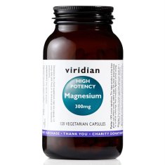 VIRIDIAN nutrition High Potency Magnesium, 300 mg, 120 kapslí