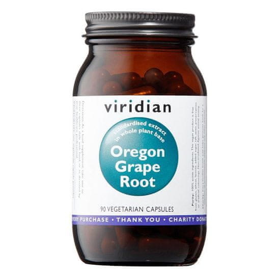 VIRIDIAN nutrition Oregon Grape Root (Kořen Mahonie cesmínolisté), 90 kapslí
